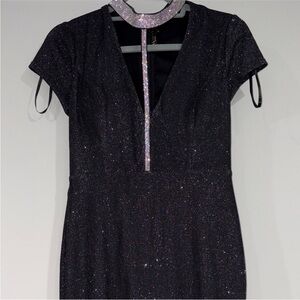 Sparkling Black Mini Dress